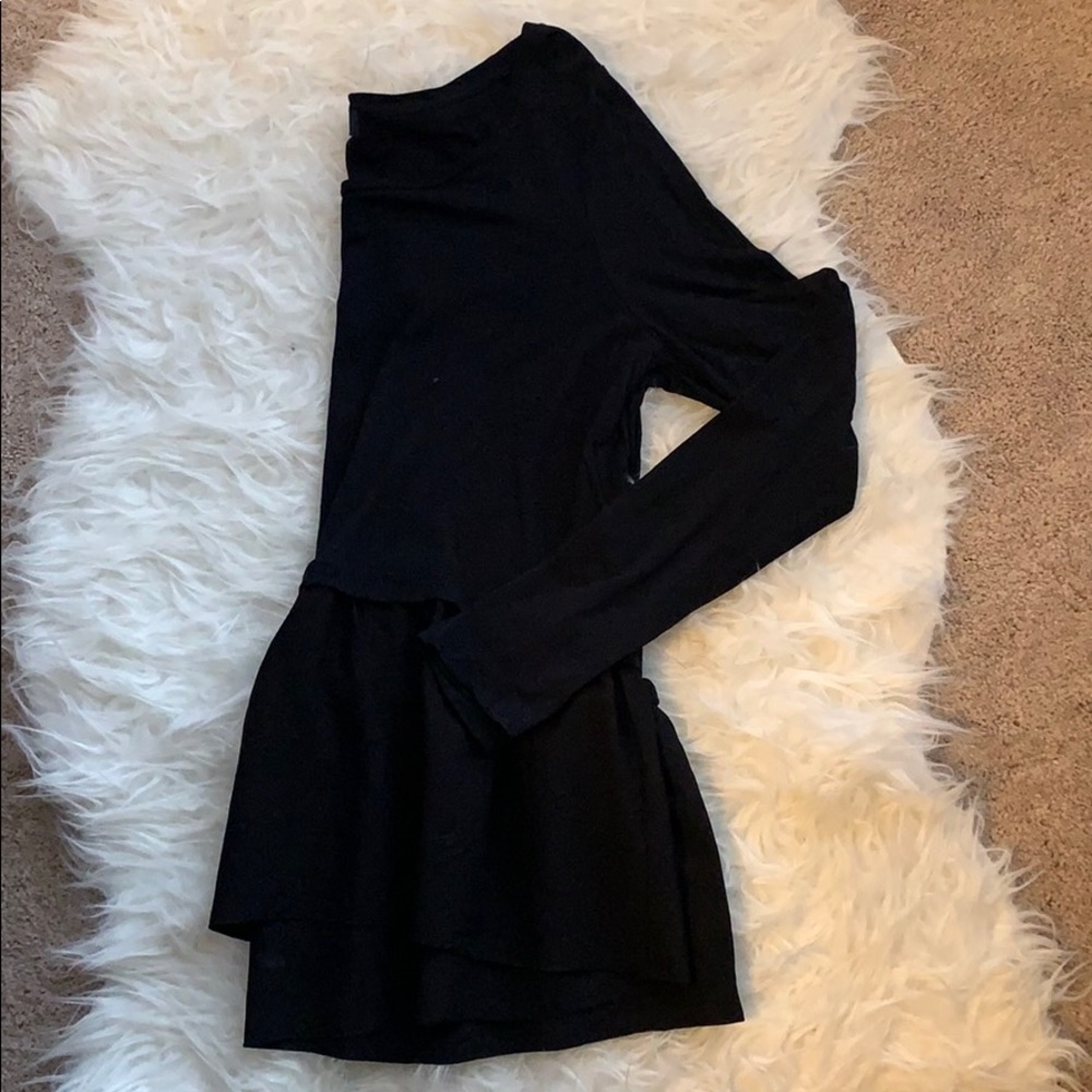 Gap black peplum shirt top loose